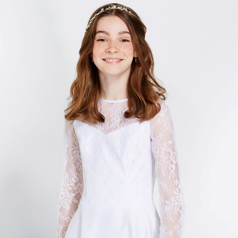Billig konfirmand kjole på tilbud Real silk Lilly partyline