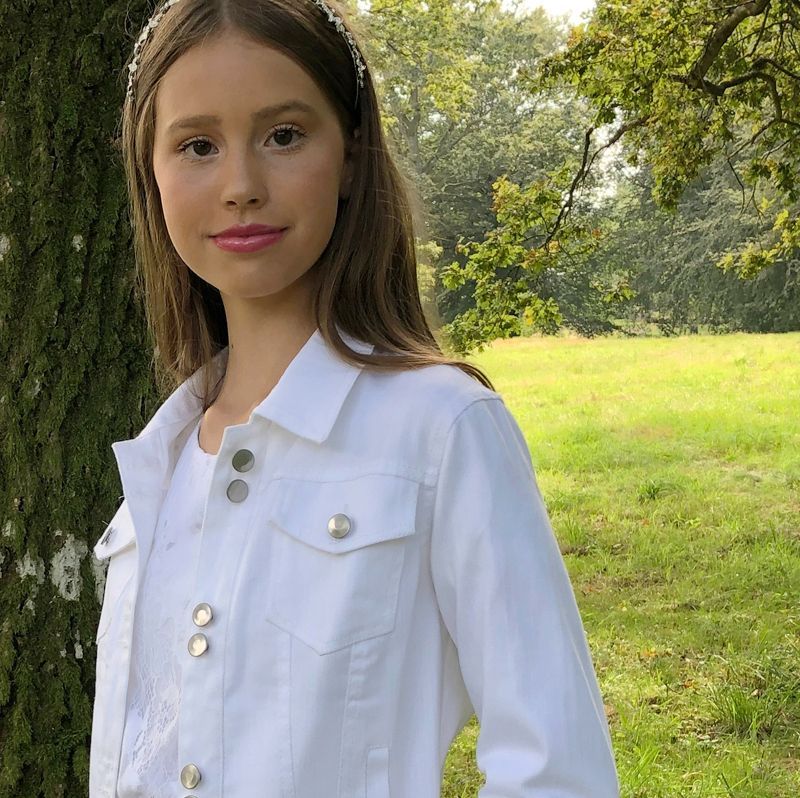 Billig konfirmationskjole på tilbud Real silk Lilly partyline