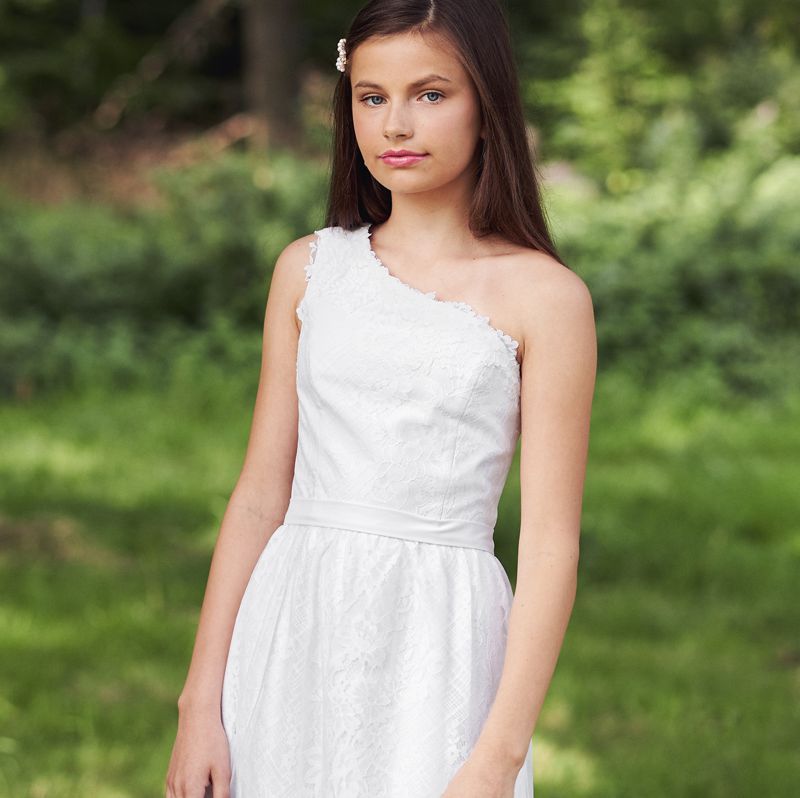 Billig konfirmationskjole på tilbud Real silk Lilly partyline