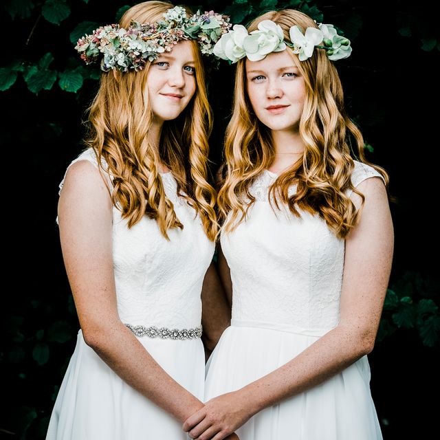 Billig konfirmand kjole på tilbud Luxux Real silk Lilly partyline
