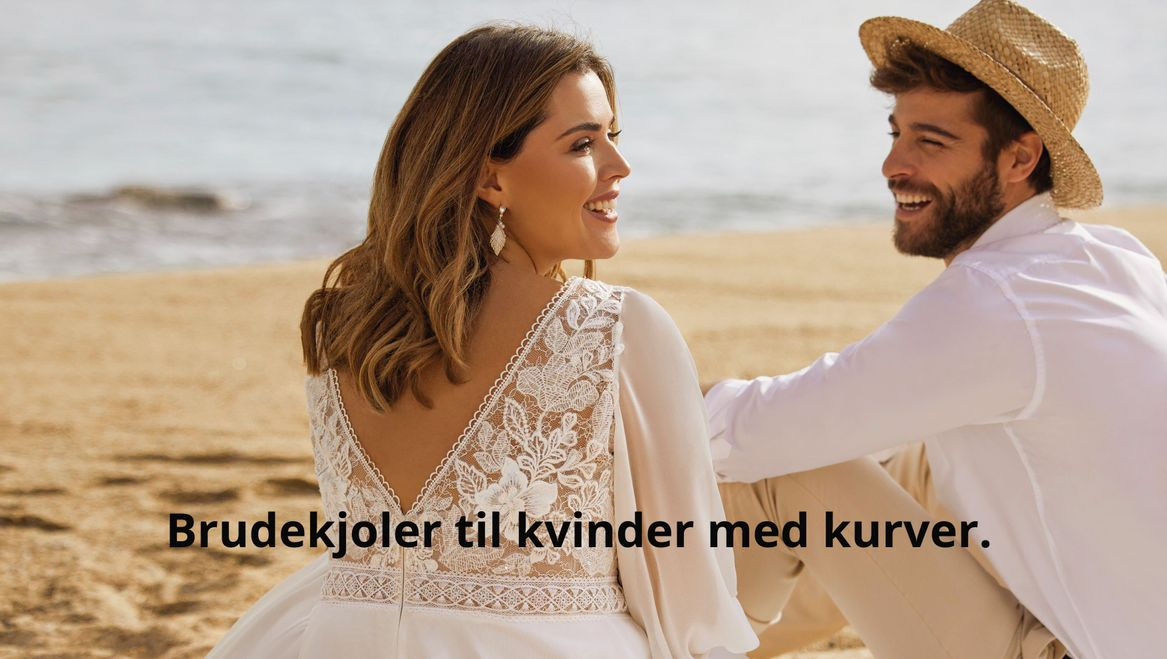 Plussize brudekjoler til curvy brude hos Smuk by P
