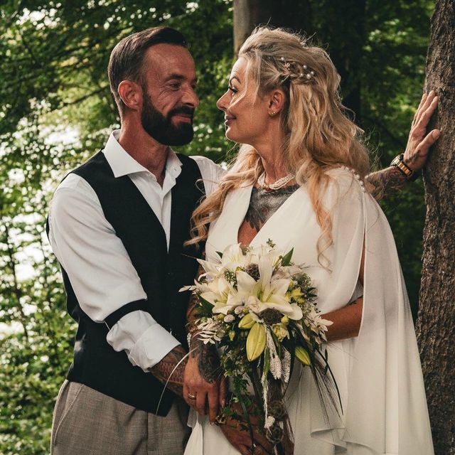 Billeder af ægte brudepar billeder bryllupsfotograf bryllupsbilleder